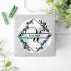 Zyadsinoudor 50 Pcs Initial Letter U Vinyl Stickers Monogram Floral Wreath Vinyl Decal Family Name Waterproof Personalized Sticker Vinyl Stickers for Water Bottles Laptop Cup Scrapbooks 3inch view 4