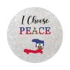 Zyadsinoudor 50 Pieces Haiti Flag Vinyl Sticker Decal I Choose Peace Decals Stickers Patriotic Flag Durable Round Labels Stickers for Laptops Water Bottles Phone Case Car Cup 3inch view 1