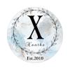 Zyadsinoudor Personalized Initial Letter X Stickers 50 Pcs Monogram Floral Wreath Vinyl Decal Sticker Family Name Water Bottle Stickers Sticker for Tumbler Water Bottle Cup Car Window Laptop 3inch view 1
