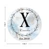Zyadsinoudor Personalized Initial Letter X Stickers 50 Pcs Monogram Floral Wreath Vinyl Decal Sticker Family Name Water Bottle Stickers Sticker for Tumbler Water Bottle Cup Car Window Laptop 3inch view 3