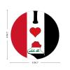 Zyadsinoudor I Love My Country Vinyl Laptop Sticker 50 Pieces Lraq Flag Decals Stickers Patriotic Decorations Peel and Stick Sticker Vinyl Bulk Stickers for Girl Boy Birthday Gift Teachers 2inch view 3