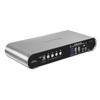 Terived 4 Computer 4 DP Monitors MST KVM Switch 4K@60Hz, DP MST USB 3.0 Quad Monitor, Hotkey and Wire Remote, Aluminum Shell, Digital Display, Audio/Mic, HDR10 with Cables (Windows) view 1