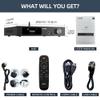 LOXJIE A40 HiFi Digital Audio Power Amplifier Headphone Amplifier,Bluetooth 5.1,HDMI(ARC),165W*4,MA5332MS Chip,NJW1194 Chip,MQA Full Decoding,Support Transmission DSD,with Remote Control view 4