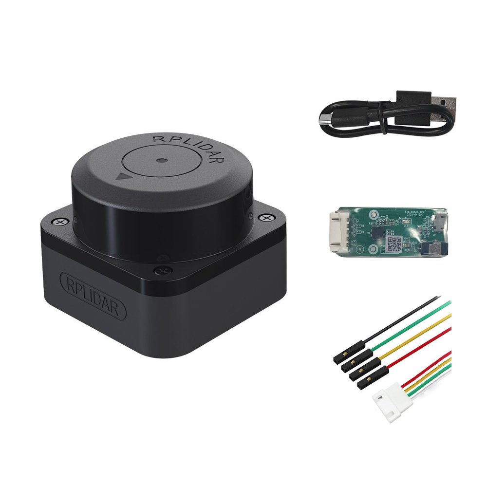 youyeetoo RPLIDAR C1 Fusion Lidar DTOF Laser Scanner - 360-Degree Full-Range 12-Meter Laser Scanner for Robot Projects Involving Positioning, Mapping, Navigation, and Obstacle Avoidance