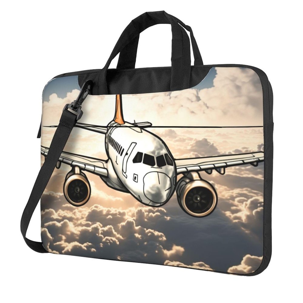 Airplane Flying Laptop Bag for Woman Men Computer Bag Portable Laptop Shoulder Bag Laptop Case Cover 13 inch