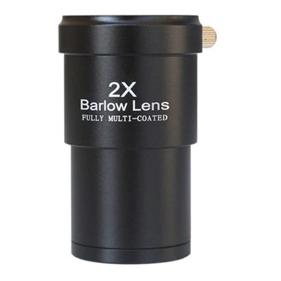 Telescope Accessory Set Astronomical Telescope Accessories 2X Extender Barlow Lens 1.25 Inch Metal Barlow Mirror Telescope Camera