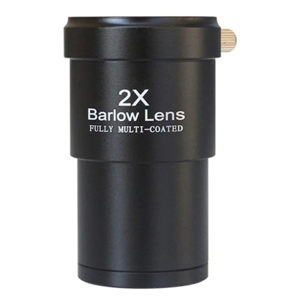 Telescope Accessory Set Astronomical Telescope Accessories 2X Extender Barlow Lens 1.25 Inch Metal Barlow Mirror Telescope Camera