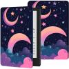 Case for All-New 6.8" Kindle Paperwhite 11th Generation 2021 and Kindle Paperwhite Signature Edition Slim Lightweight PU Leather Adjustable Stand Smart Cover with Auto Wake/Sleep, Art Star Moon view 1