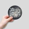 Zyadsinoudor 50 Pieces The Joy of The Lord Is My Strength Vinyl Decal Sticker Inspiration Heart Warming Vinyl Decal Waterproof Sticker Vinyl Stickers For Laptop Guitar Motorcycle Bike Skateboard 3inch view 2