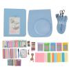 Yoidesu Instant Camera Case with Accessories Kit, Mini 12 Instant Film Camera, Includes Camera Strap + Photo Album + Picture Frames + Selfie Lens + Animal Frames & More (Blue) view 1