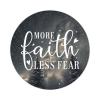 Zyadsinoudor More Faith Less Fear Stickers 50 Pcs Positive Family Prayer Stickers Pack Durable Waterproof Round Labels Stickers for Skateboard Laptop Phone Computer Notebook 3inch view 1