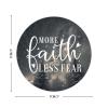 Zyadsinoudor More Faith Less Fear Stickers 50 Pcs Positive Family Prayer Stickers Pack Durable Waterproof Round Labels Stickers for Skateboard Laptop Phone Computer Notebook 3inch view 3