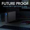 LaCie d2 Professional 24TB External Hard Drive Desktop HDD  USB-C USB 3.1 Gen 2, 7200 RPM Enterprise Class Drives, for Mac and PC Desktop, 1mo Adobe CC All Apps Plan, Rescue Services (STHA24000800) view 4