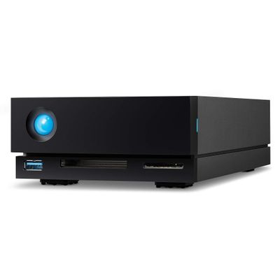 LaCie 1big Dock 24TB External Hard Drive HDD Docking Station  Thunderbolt 3 USB 3.1 USB 3.0 7200 RPM Enterprise Class Drives, for Mac and PC Desktop, Data Recovery (STHS24000800)