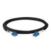 SpeedyFiberTX 1-Pack 20 Meter Short Boot LC to LC Outdoor Armored Fiber Patch Cable, Corning SMF-28 Singlemode 9/125um Ultra Optical Fiber, Duplex Black LSZH UV-Proof Cable Jacket view 1