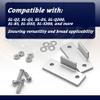 Turntable Dust Cover Hinges - Repair Tabs and Hinge Brackets for Technics SL-D2 3200 B2 Q2 D3 - Includes 2-Brackets, 4-Screws, 4-Washers, and 4-Nuts - Easy Installation for Turntable Dust Cover Repair view 3