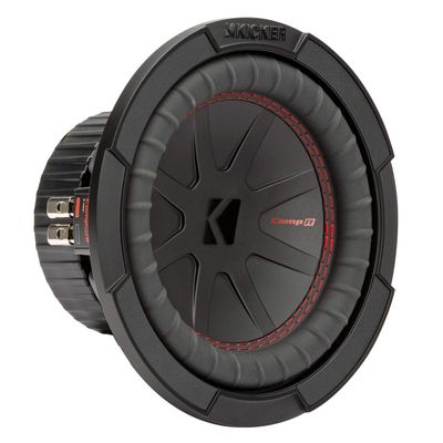 KICKER CompR 8"(20cm) Subwoofer, DVC, 2-ohm, RoHS Compliant (Renewed)