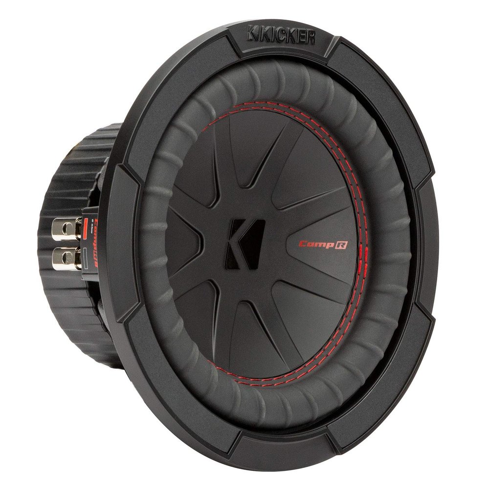 KICKER CompR 8"(20cm) Subwoofer, DVC, 2-ohm, RoHS Compliant (Renewed)
