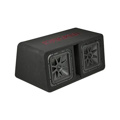 Kicker 45DL7R122 L7R 12" Dual Subwoofers+Vented Sub Box Enclosure 2-Ohm DL7R122 (Renewed)