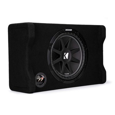 KICKER Comp 12" (30cm) Subwoofer in Down Firing Encl, 4-Ohm; RoHS Compliant (Renewed)