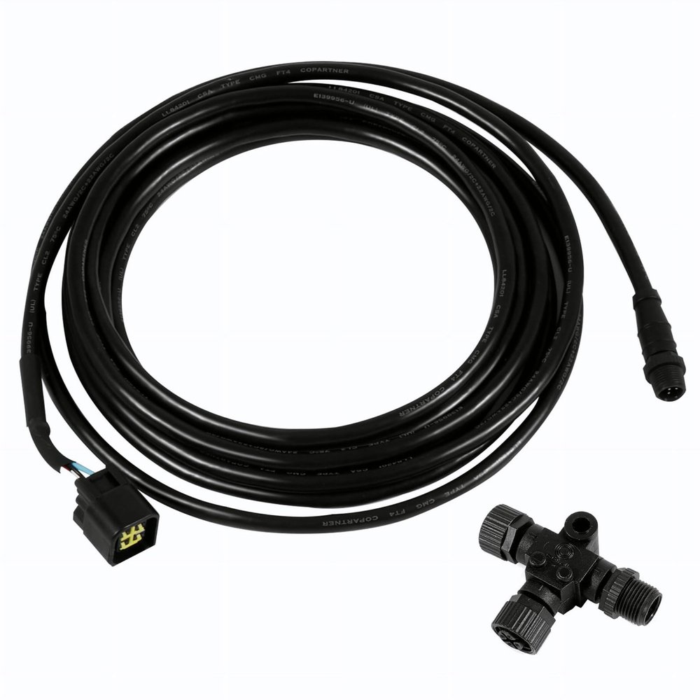 Regatta Processing NMEA 2000 (N2k) 4-Meter (13 feet) Engine Interface Cable for Yamaha Outboard with Included Tee Connector, for Lowrance Simrad B&G Navico & Garmin Networks
