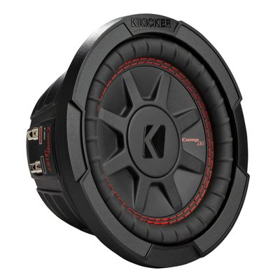 KICKER CompRT 6.75"(165mm) Subwoofer, DVC, 4-ohm, RoHS Compliant (Renewed)