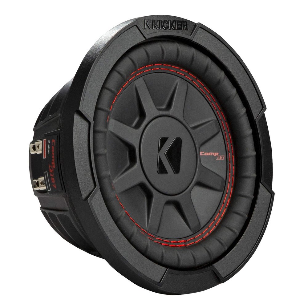 KICKER CompRT 6.75"(165mm) Subwoofer, DVC, 4-ohm, RoHS Compliant (Renewed)