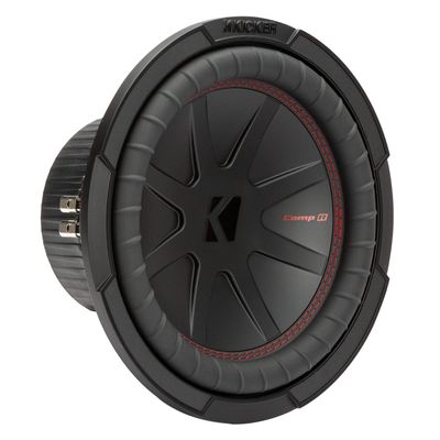 KICKER CompR 10"(25cm) Subwoofer, DVC, 2-ohm, RoHS Compliant (Renewed)