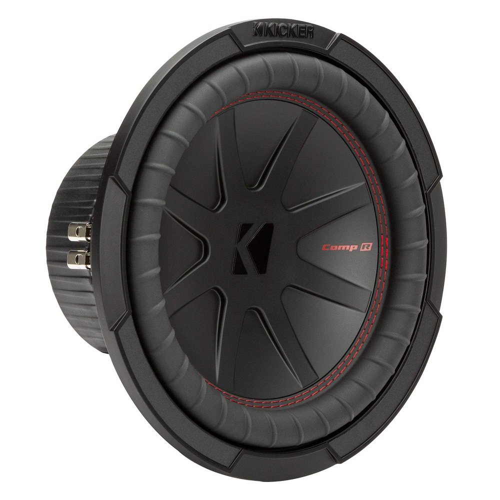 KICKER CompR 10"(25cm) Subwoofer, DVC, 2-ohm, RoHS Compliant (Renewed)