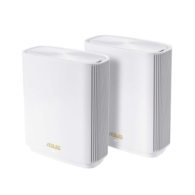 ASUS ZenWiFi XT9 AX7800 Tri-Band WiFi6 Mesh WiFiSystem (2Pack), 802.11ax, up to 5700 sq ft & 6+ Rooms, AiMesh, White (Renewed)