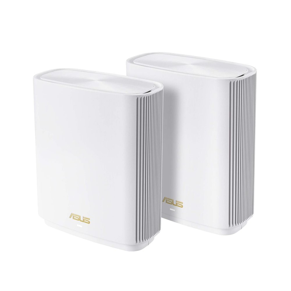 ASUS ZenWiFi XT9 AX7800 Tri-Band WiFi6 Mesh WiFiSystem (2Pack), 802.11ax, up to 5700 sq ft & 6+ Rooms, AiMesh, White (Renewed)