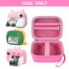 ANKHOH Case for GREENKINDER Kids Camera Instant Print/for MINIBEAR/for Gofunly Digital Video for Kids, Selfie Toddler Cameras Toys Storage Holder for Print Paper & 32G SD Card, Box Only (Pink) view 2