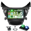 [8 core 4+64G] Android 15 Car Stereo for Hyundai Elantra 2011 2012 2013, Hikity 9'' IPS Touchscreen Elantra Radio Wireless Carplay Android Auto Bluetooth 5G WiFi 32EQ/DSP/FM SWC 59UI GPS Backup Cam view 1