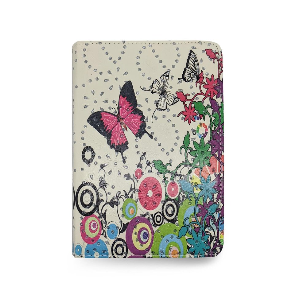 360 Rotating Leather Case/Cover Samsung Galaxy Tab S6 Lite 10.4 SM-P610 / P615 Pink Butterfly