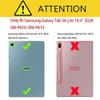 360 Rotating Leather Case/Cover Samsung Galaxy Tab S6 Lite 10.4 SM-P610 / P615 Rose Gold view 4