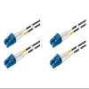 SpeedyFiberTX 2-Pack 250 Meter Short Boot LC to LC Outdoor Armored Fiber Patch Cable, Corning SMF-28 Singlemode 9/125um Ultra Optical Fiber, Duplex Black LSZH UV-Proof Cable Jacket view 2