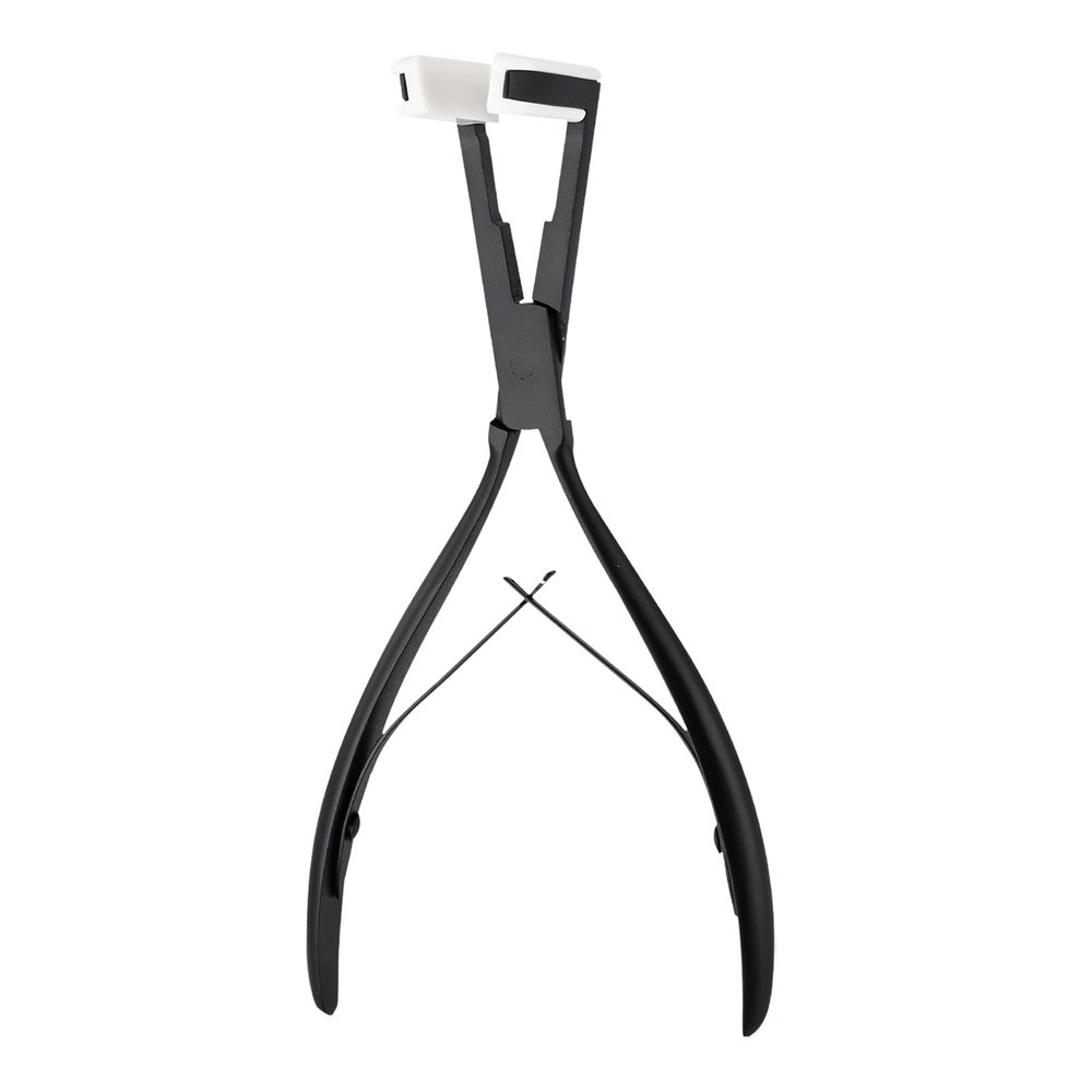GlamorDove Tape in Hair Extension Pliers Stainless Steel Hair Sealing Pliers Flat Sutface Tape in Pliers for Human Hair Extension with Silicone Pad Jaws Hair Styling