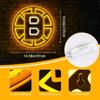 Ice Hockey Neon Sign,Boston Sports Hockey Team,Boston LED Sign,Sport Neon Lights,Hockey Light,Hockey Club Decor,Hockey Gifts for Boys,Boston Hockey Fans,Size 14.6 * 14.6 inches(XD100) view 3