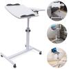 TFCFL Rolling Laptop Desk Stand Sofa Table Overbed Food Tray Rack Height Adjustable Laptop Notebook Desk Table Stand Bed Tray Home Office Computer Workstations view 3
