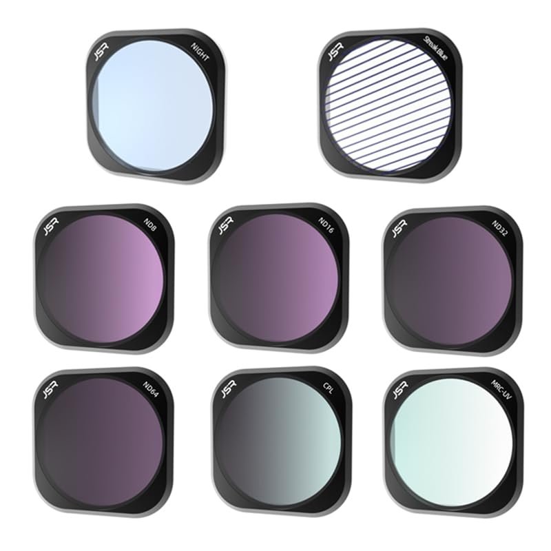 Coyktonty Lens Filters for Insta360 Ace Pro/Ace Pro 2,Waterproof Lens Protection Filter Set (CPL+ND8 16 32 64+Star+Night+Brushed Blue)