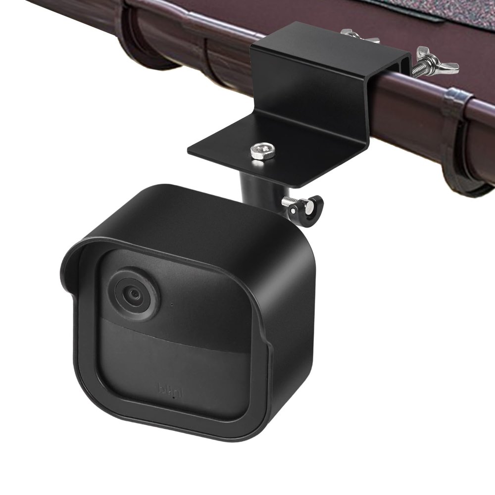delilyn Gutter Mount for All-New Blink Outdoor 4 (4th Gen)&(3rd Gen), Weatherproof Protective Housing + 360Swivel Adjustment Rust-Proof Bracket with Aluminum Alloy for Blink Outdoor Camera, No Drill