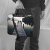 VTCTOASY Wood Jetty and Calm Lake Print Laptop Shoulder Bag With Shoulder Strap Briefcase Slim Computer Bag For Women Men 15.6 inch view 2