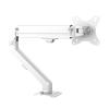 GLigeT Monitor Desk Single Monitor Stand Mechanical Spring Monitor Stand Mount White Monitor Arm Desk Mount Fits 17"-32" Flat/Curved Screen, VESA 75x75/100x100 Monitor Stand view 1