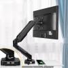 Monitor Desk Black Single Monitor Stand Arm Monitor Stand Mount with USB Interface 11.6-inch Height Adjustable Gas Spring Monitor Stand, Holds 4.4 to 14.3 Lbs Monitor Stand (Size : B) view 1