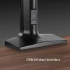 GLigeT Monitor Desk Single Monitor Stand Arm Gas Spring Monitor Desk Mount Stand with Dual USB Ports Heavy Monitor Mount for 17"-49" Screen, Hold Up to 39.6lbs Monitor Stand view 3