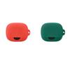 2 Pack DAYJOY Soft Silicone Protective Case Cover Compatible with Anker Soundcore AeroFit Pro Earbuds, Protective Skin Sleeve with Key Chain (red+Green) view 1