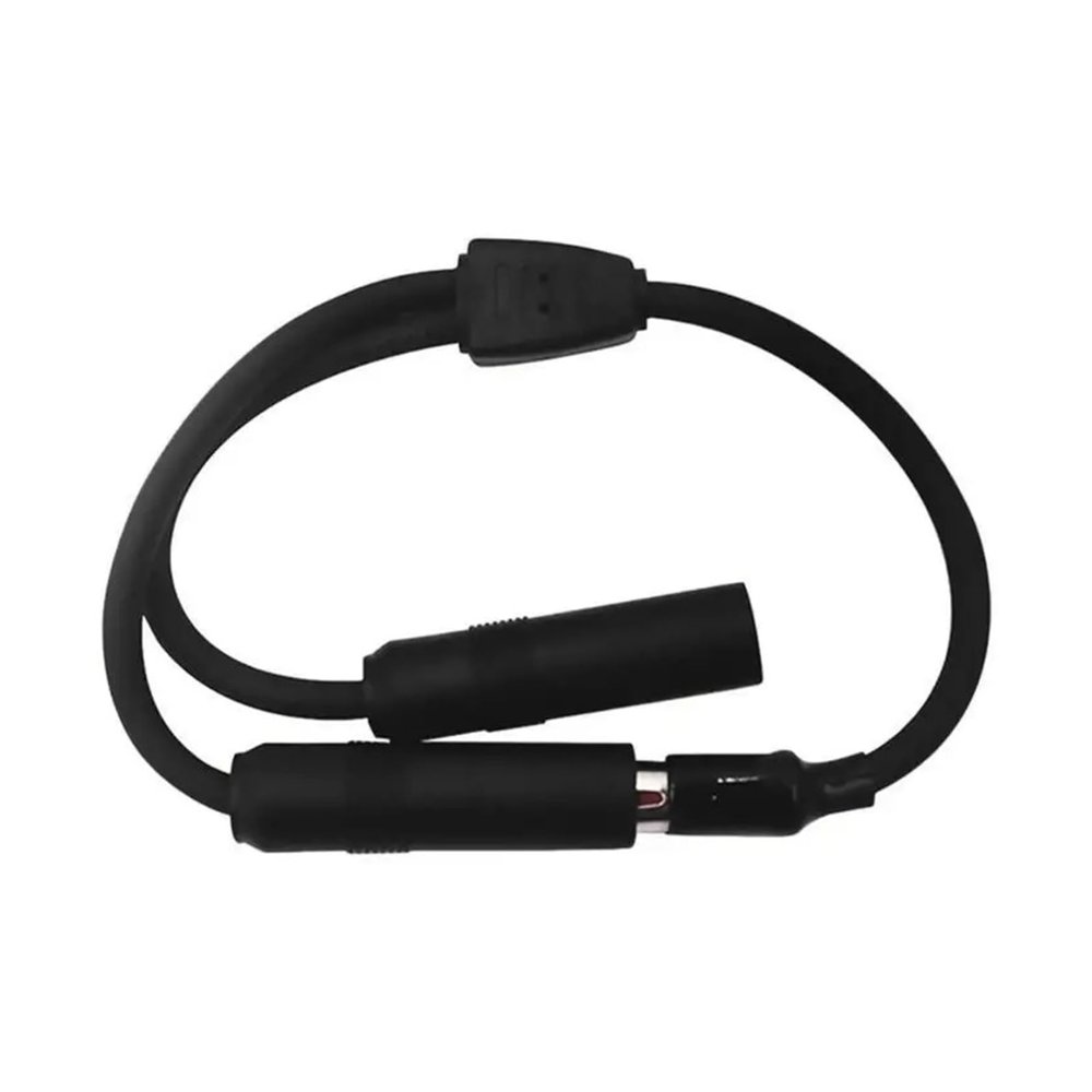 ImBros Car Antenna Cable Adapter Aluminum Plug in 1 Fit Compatible 2 Rad1o Antenna Extension Cable C63D