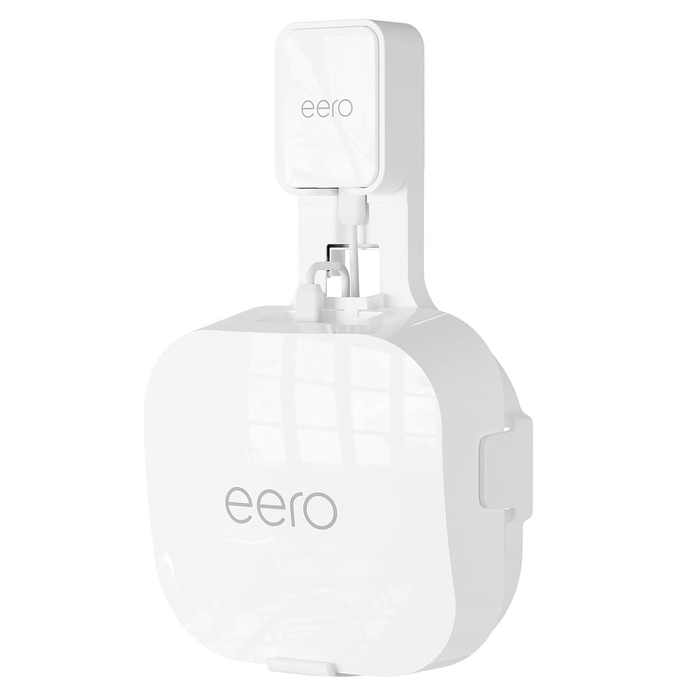 Wall Mount Holder for eero Pro 6e & eero Pro 6 Mesh Wi-Fi System, Outlet Mounting Brackets Compatible with eero Pro 6/ 6E Mesh Wi-Fi Router