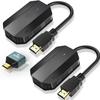 Wireless HDMI compatible Transmitter and Receiver, Extender Kit 1920 x 1080 2.4/5GHz, Plug & Play, Streaming Media Video/Audio/File for Laptop PC Camera Phone Monitor Projector HDTV - up to 169FT/50M view 1