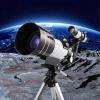 BIJOOT Telescope 70Mm Aperture Astronomical Portable Refracting, Portable Telescope with Tripod, White view 2